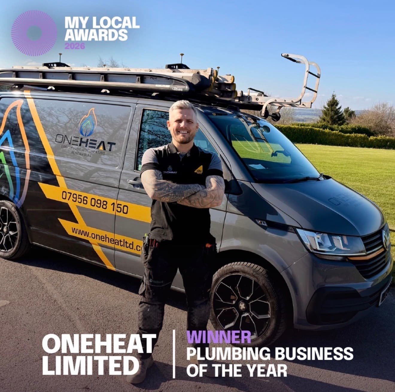 Plumbing Business of the Year 2026 — One Heat wins Yorkshire My Local Award